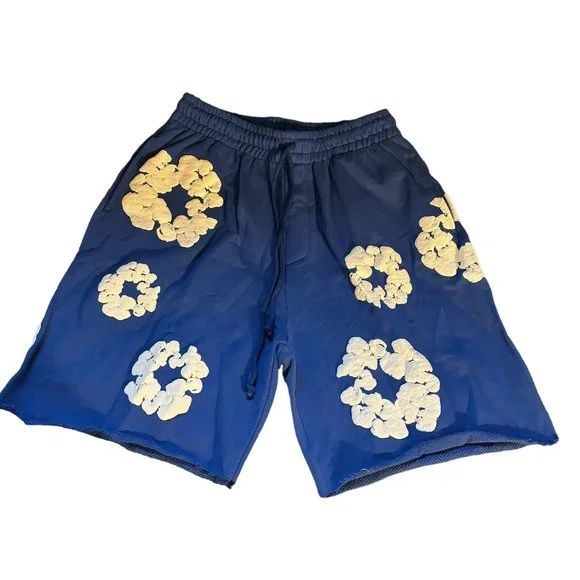 パンツ DENIM TEARS COTTON WREATH SHORTS L Blue Denim Tears The Cotton Wreath Shorts Royal Blue Men's - FW23